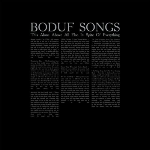 Boduf Songs - This Alone Above All Else In Spite Of Everything