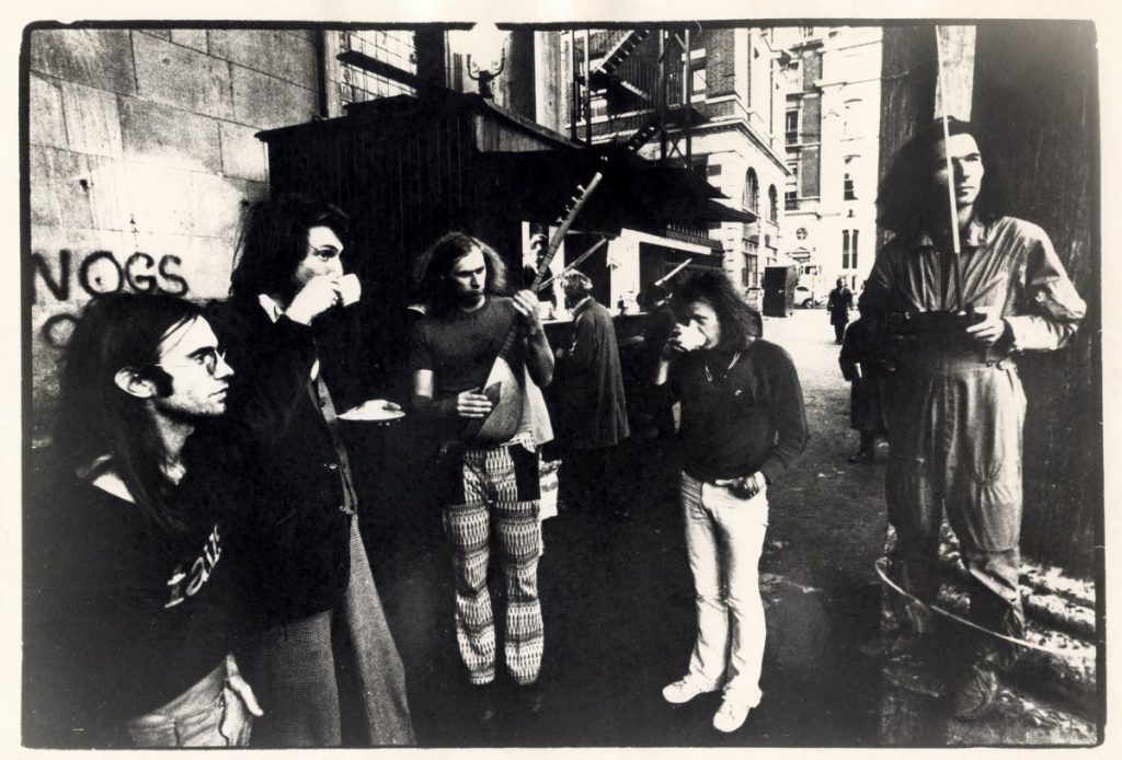 Faust - 1973 Virgin 2nd press shot with Blegvad und Trepte (Photo Universal Music)