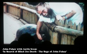 John Fahey with turtle